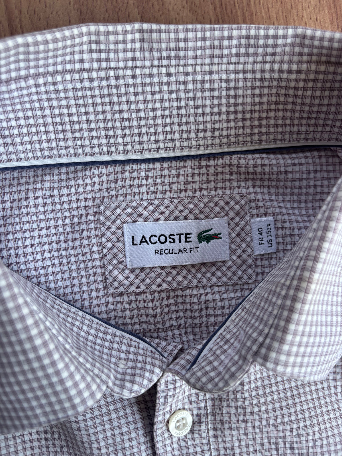 classic Lacoste striped shirt (L)