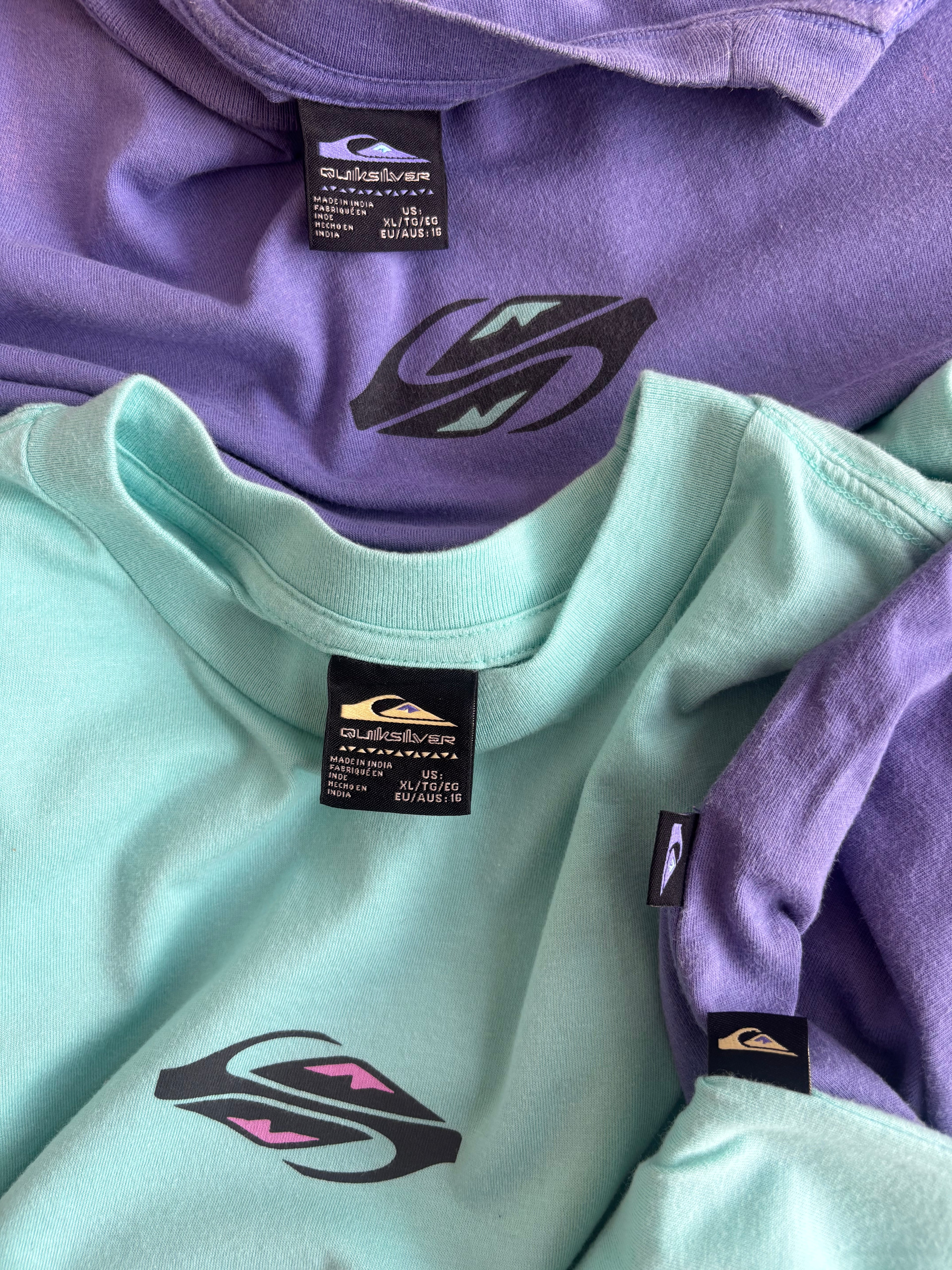 Quiksilver mid logo tee(M/L)