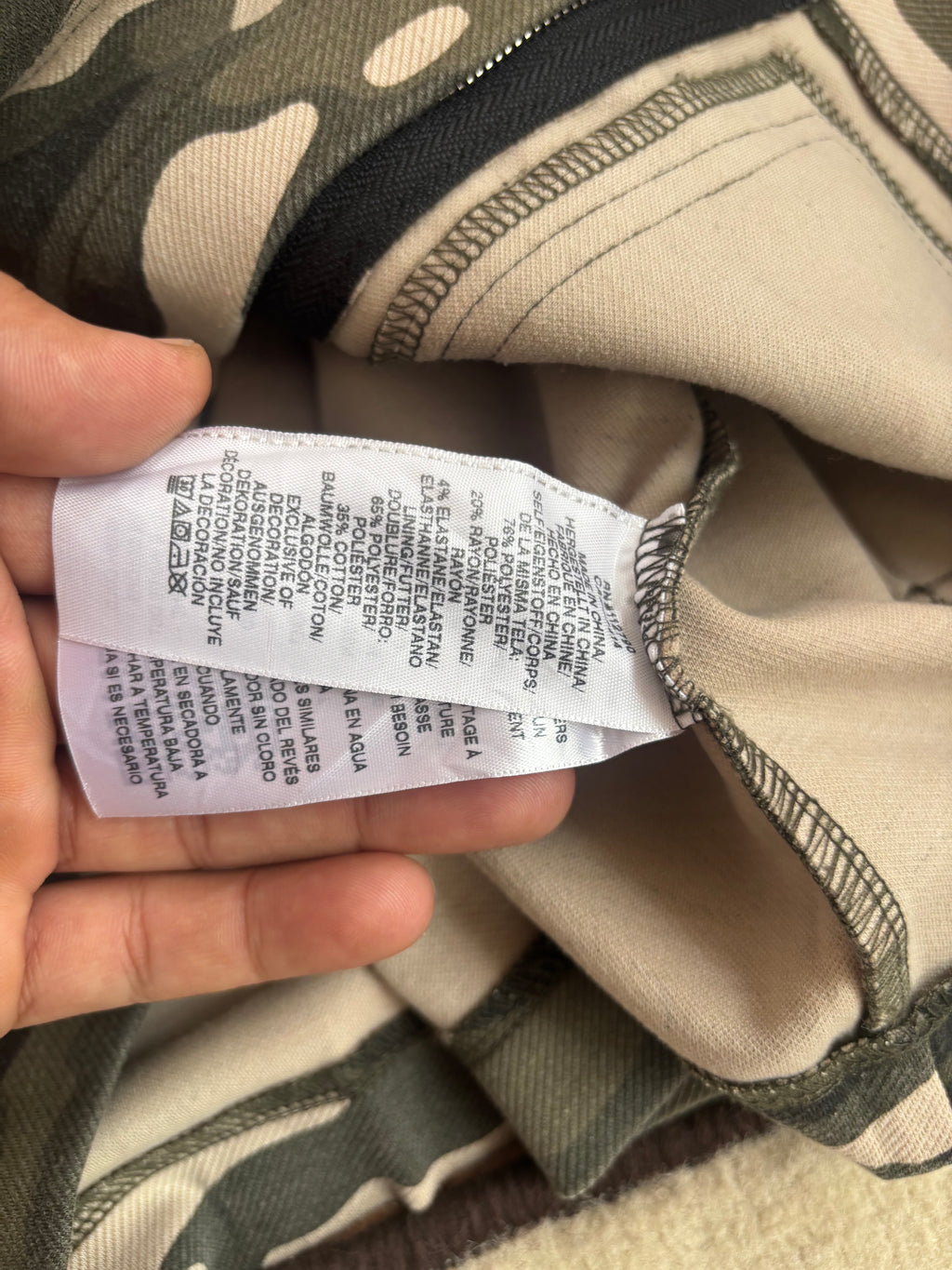 True Religion camo zip hoodie