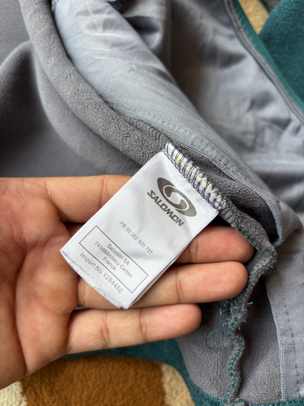 Retro Salomon colorblock Heavy fleece
