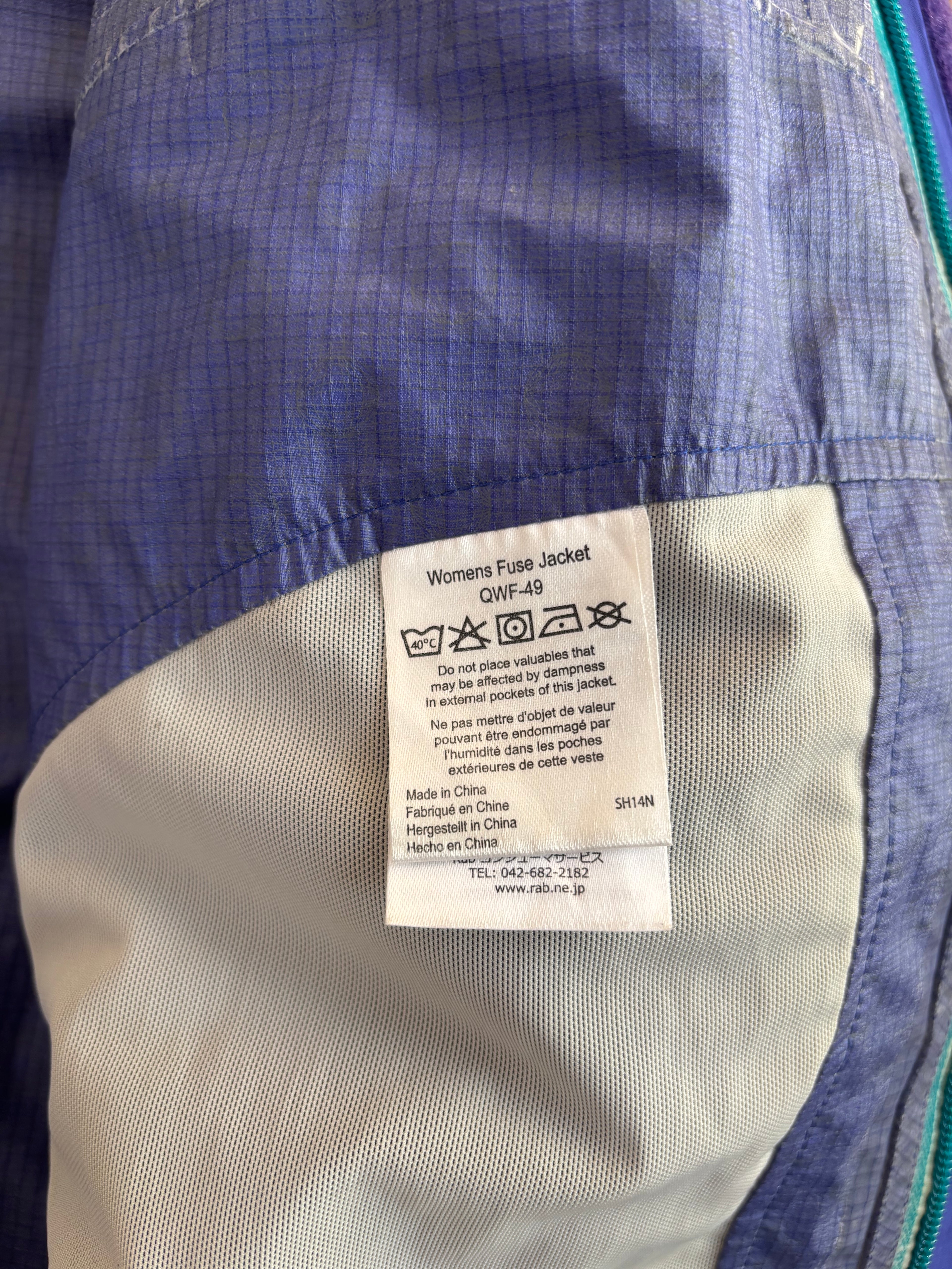 Rab packable fuse jacket (womens)