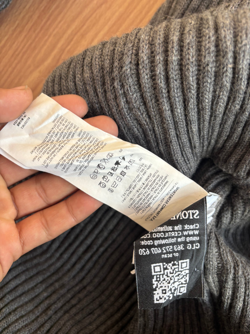 Stone Island AW14 Heavy Ribbed Wool Turtleneck