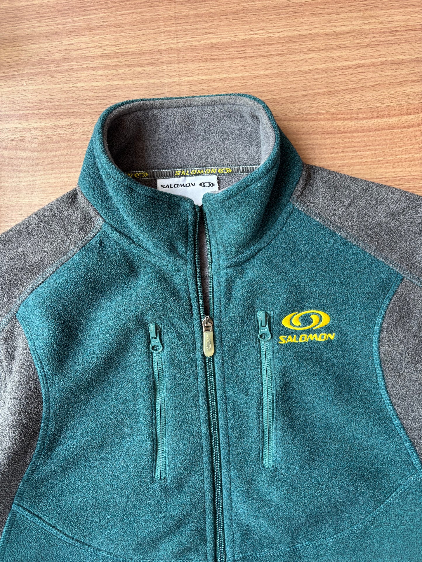 Retro Salomon colorblock Heavy fleece