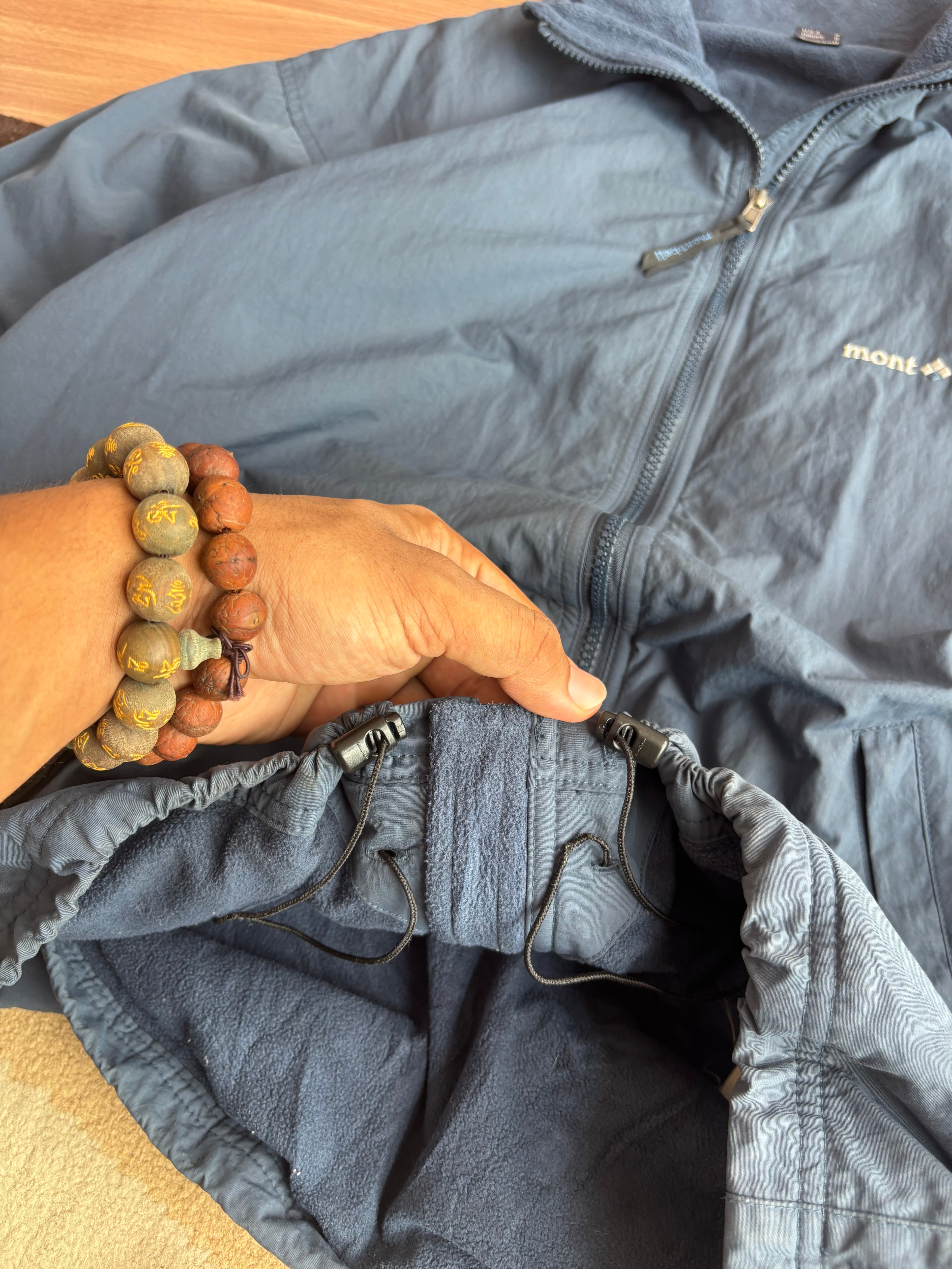 Vintage montbell fleece lined bomber (M-L)