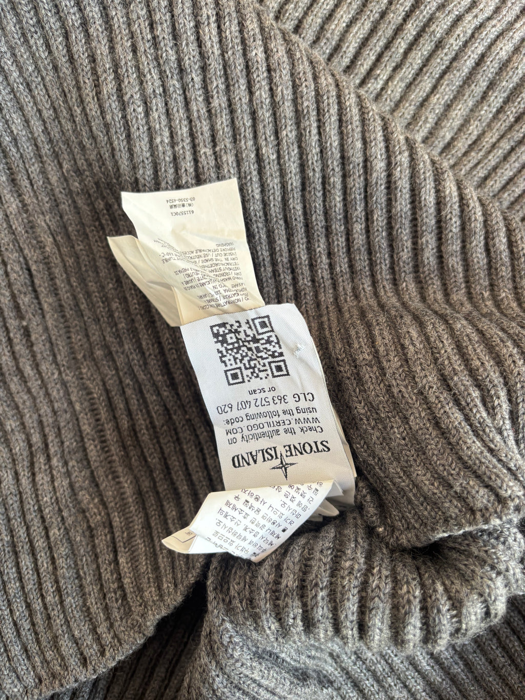 Stone Island AW14 Heavy Ribbed Wool Turtleneck