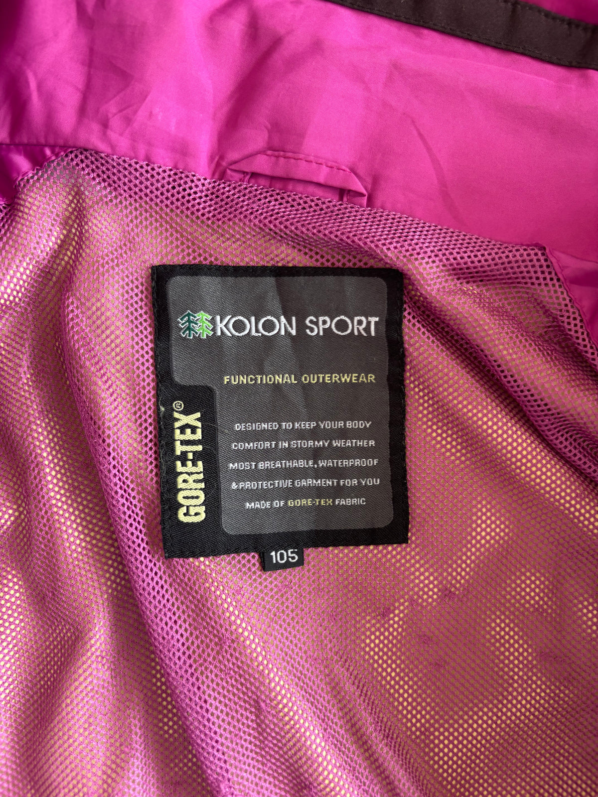 Kolon sports Womens Goretex shell (M-L)