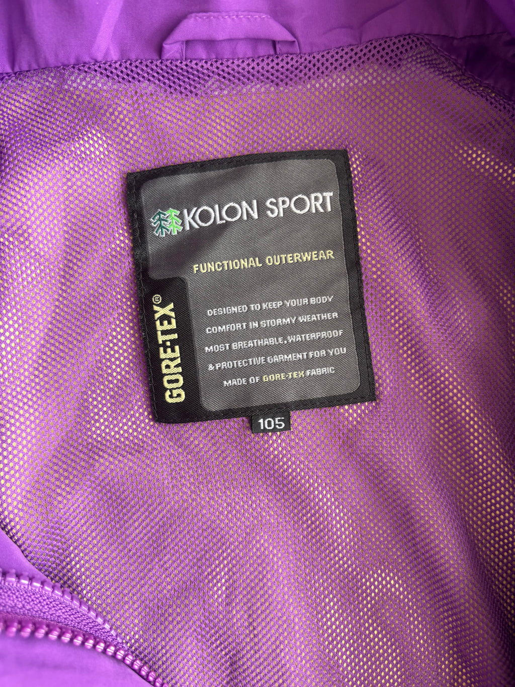 Kolon sports goretex performance shell (M-L)
