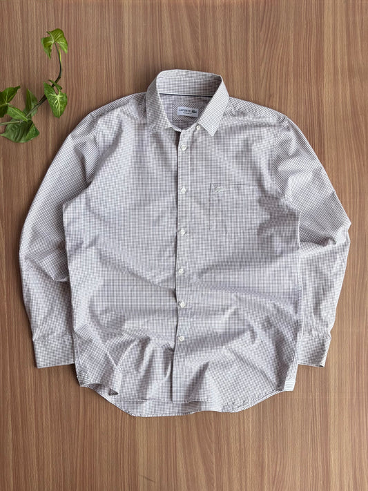 classic Lacoste striped shirt (L)