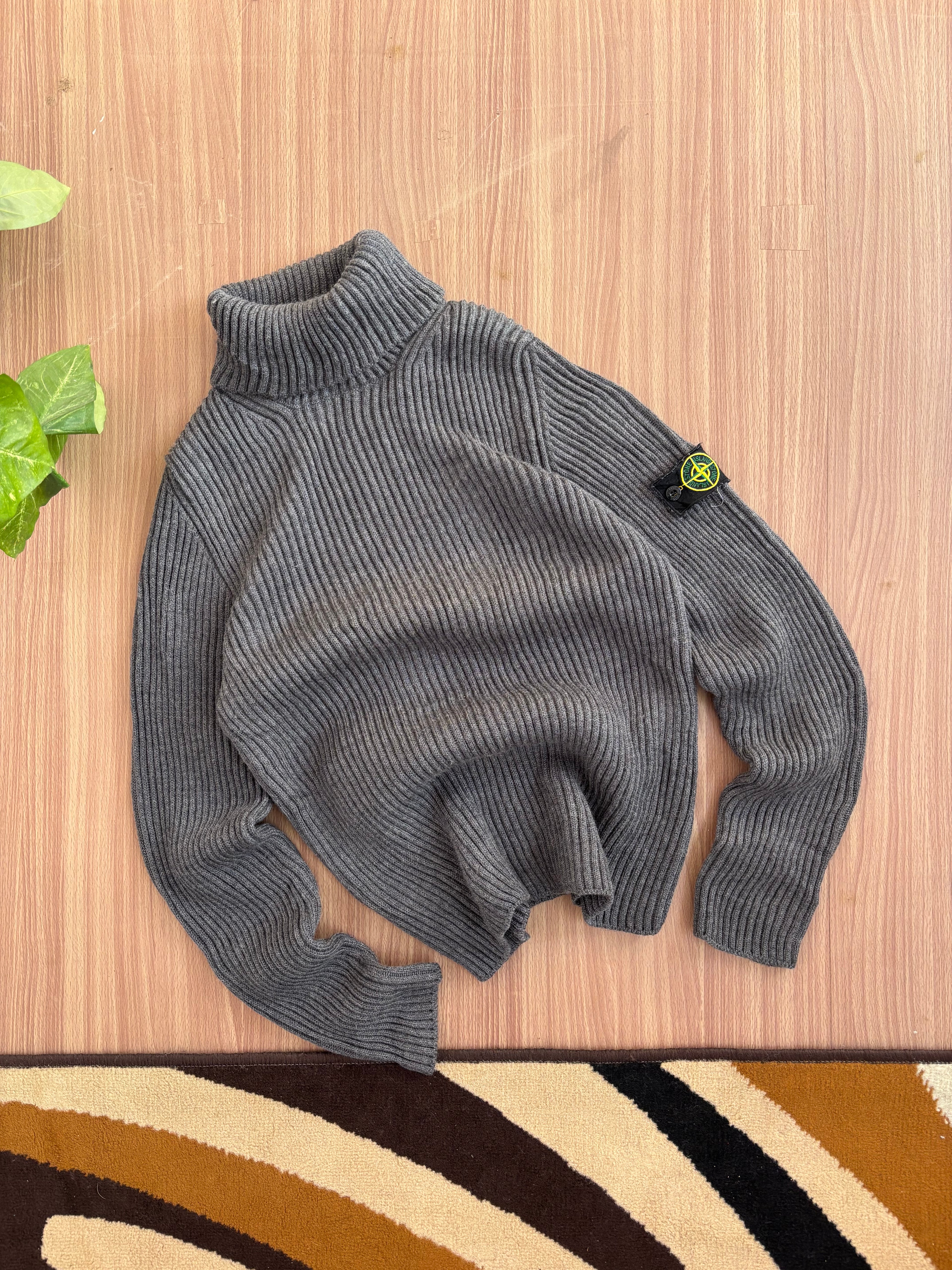Stone Island AW14 Heavy Ribbed Wool Turtleneck