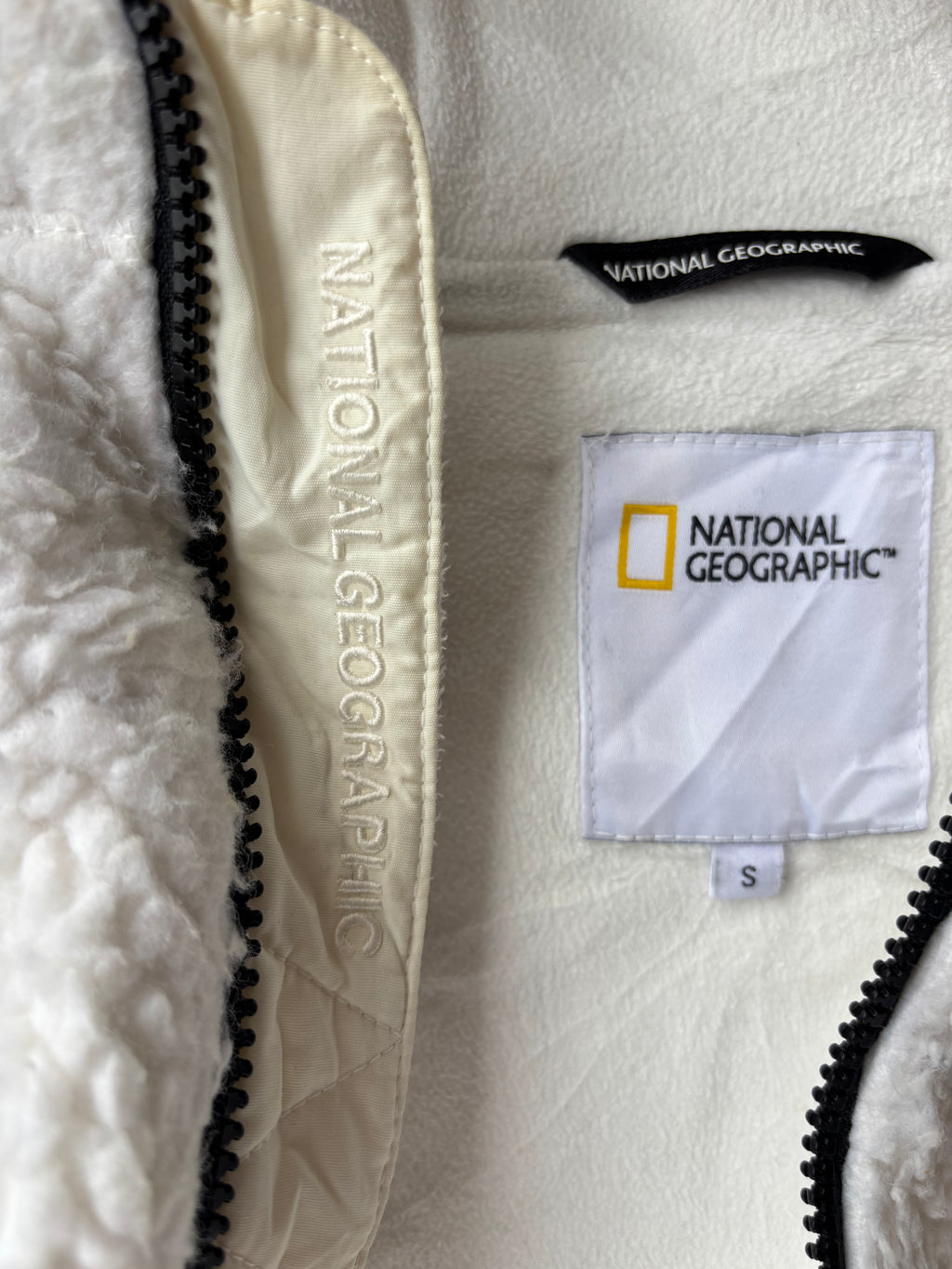 National Geographic sherpa fleece hoodie (S)