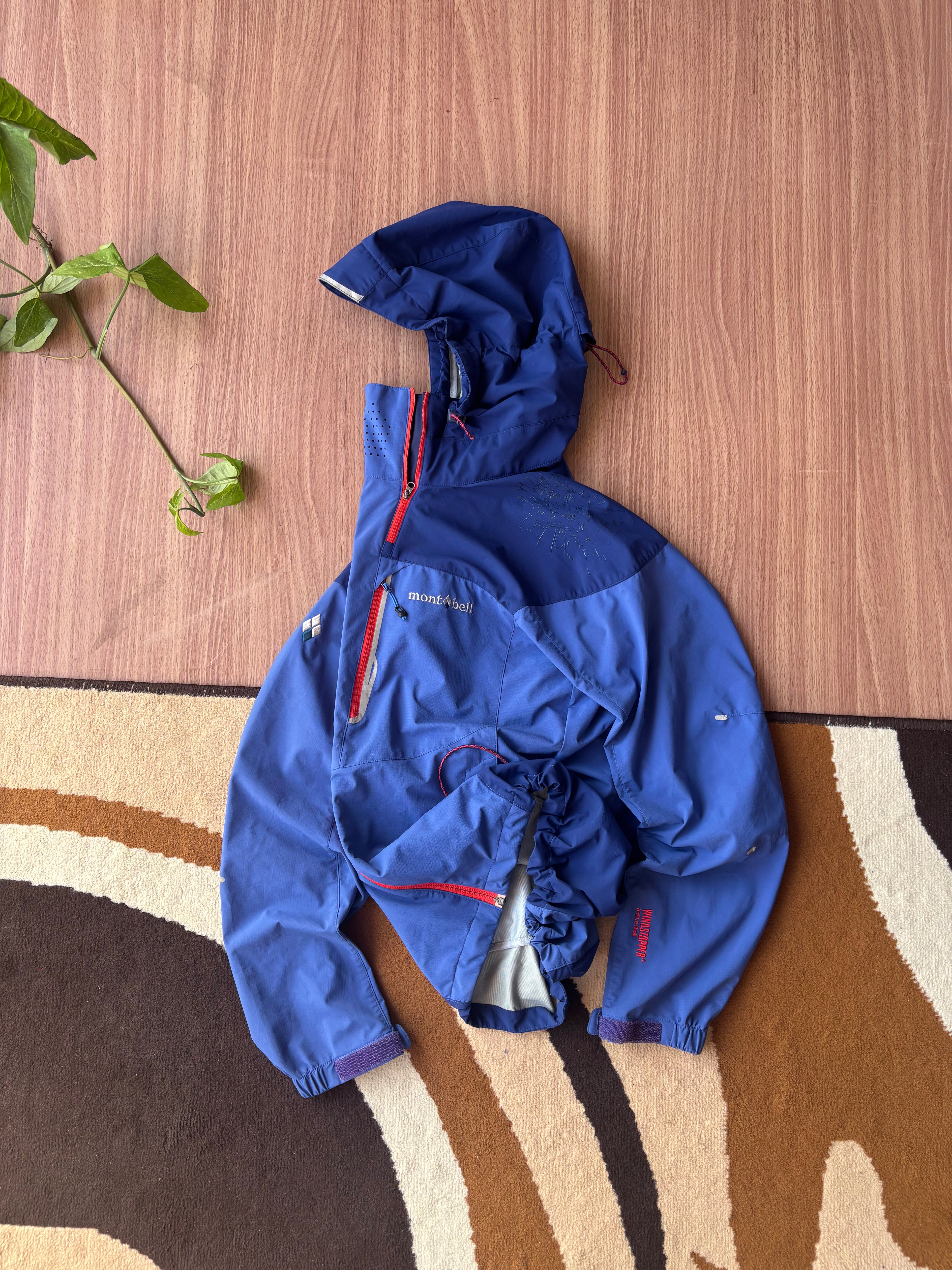 Vintage Montbell dual zipper shell