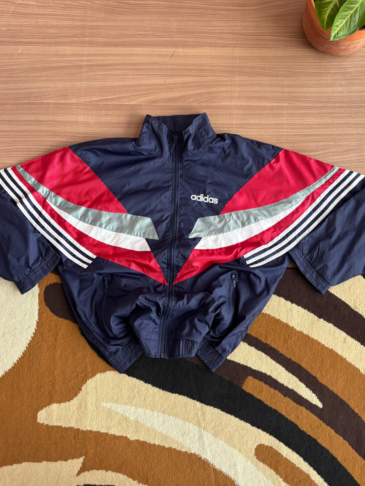 Late 80s Adidas Geometric Chevron Track Jacket