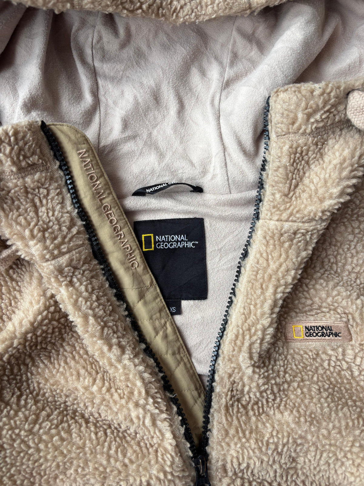 National Geographic Sherpa hooded fleece (S)