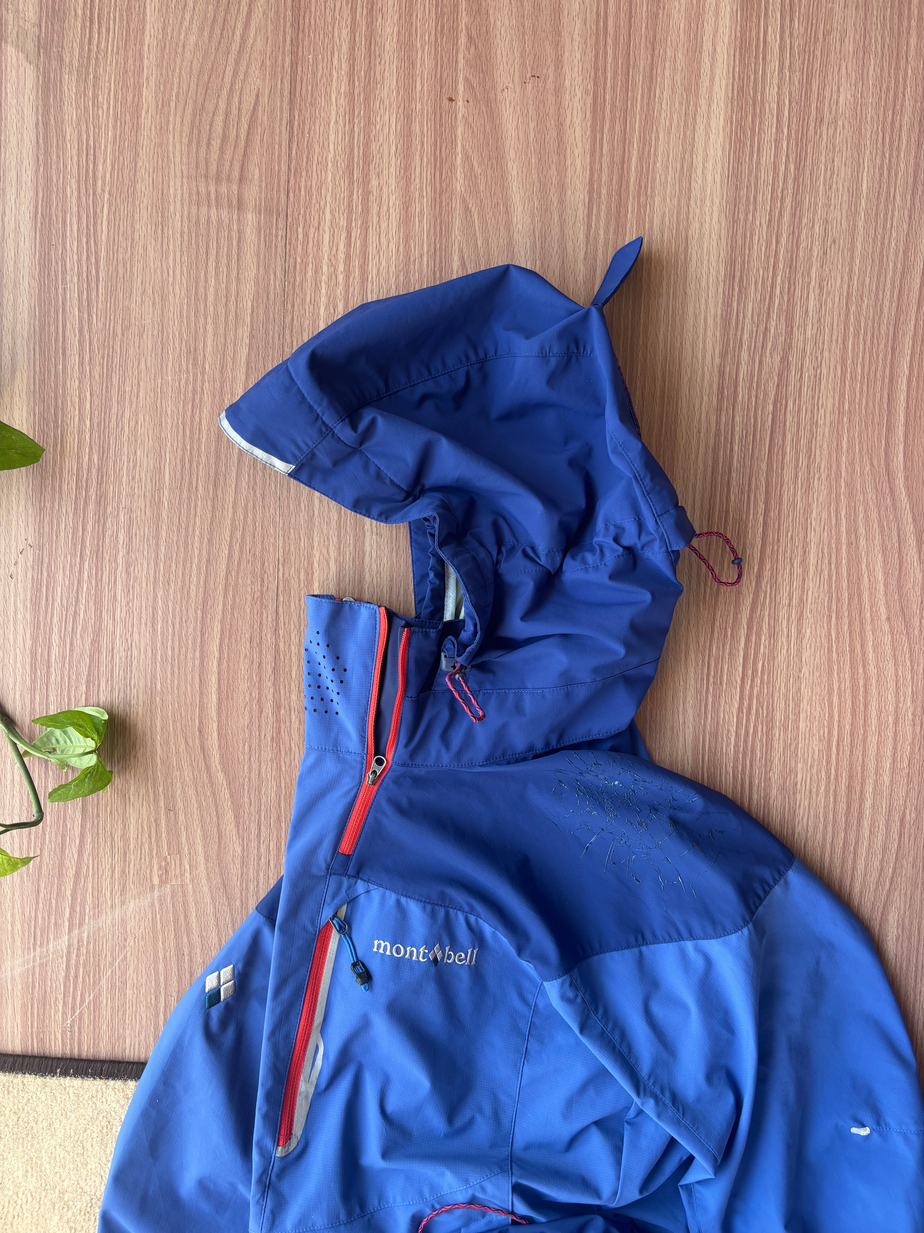 Vintage Montbell dual zipper shell