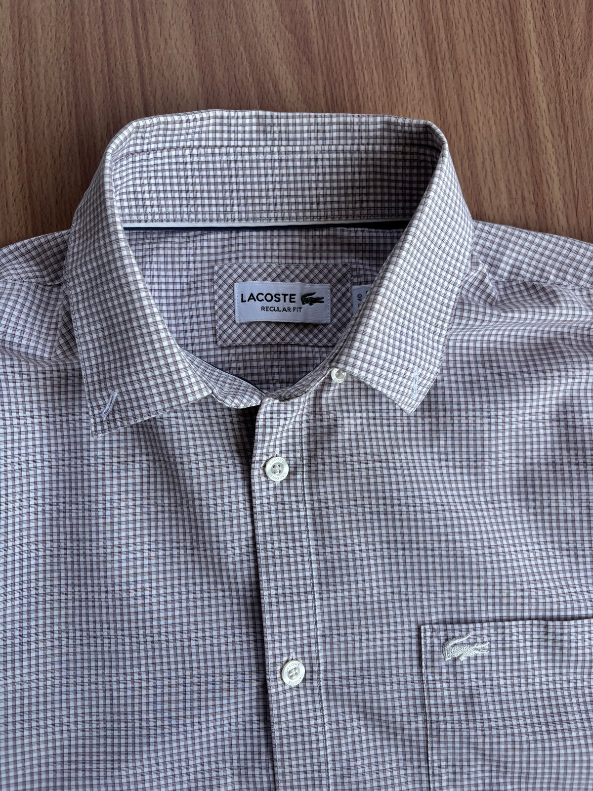 classic Lacoste striped shirt (L)