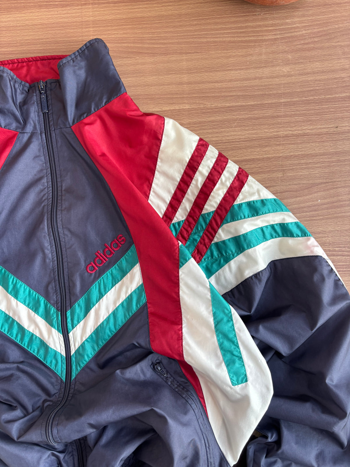 Vintage 1992 Adidas Geometric Colorblock jacket