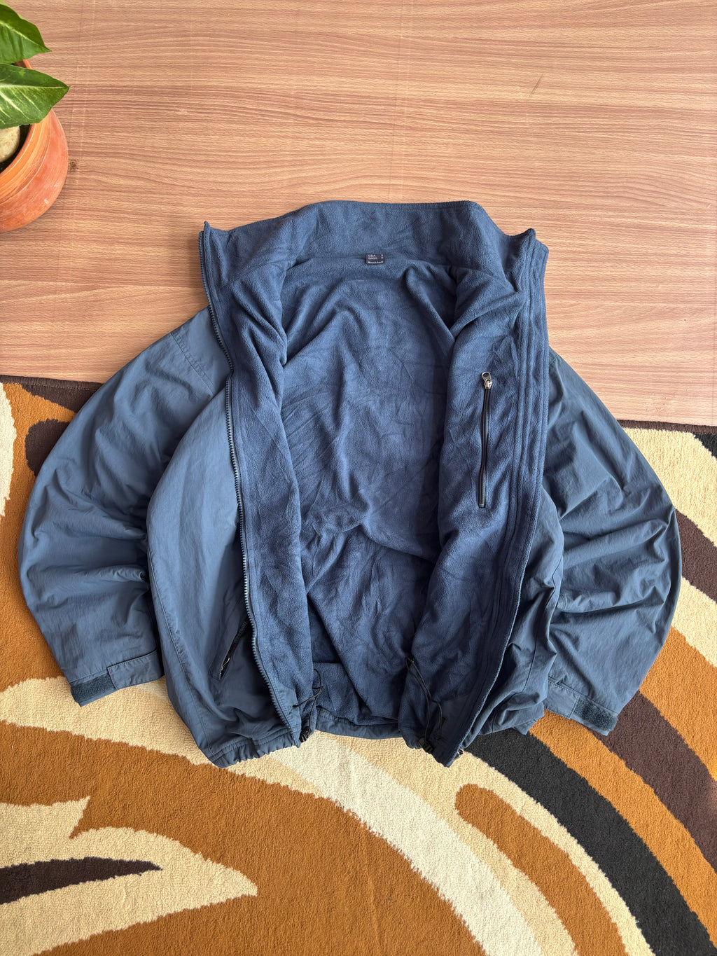 Vintage montbell fleece lined bomber (M-L)