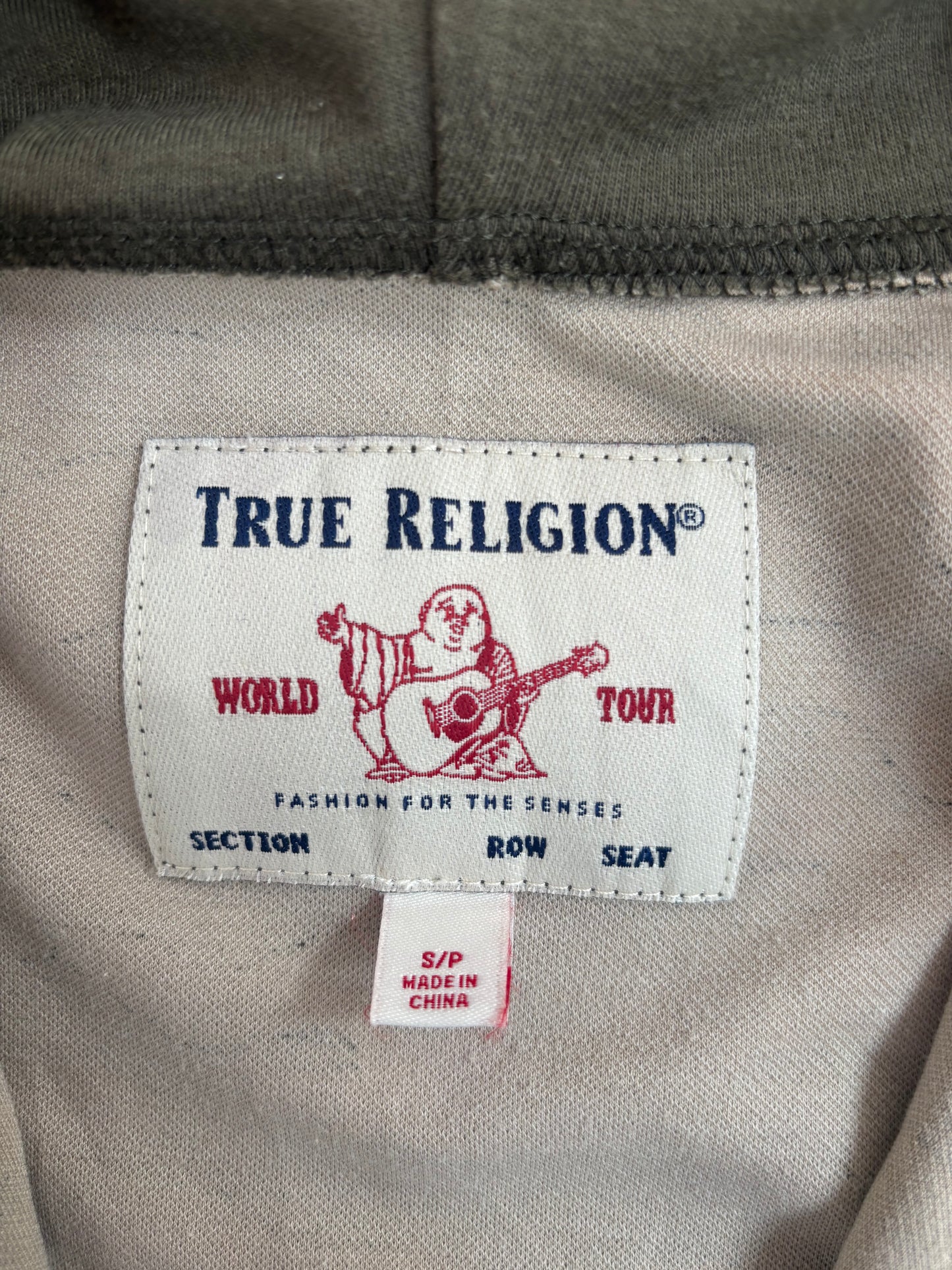 True Religion camo zip hoodie