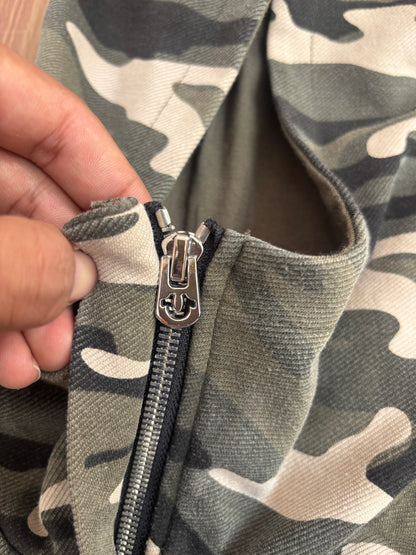 True Religion camo zip hoodie