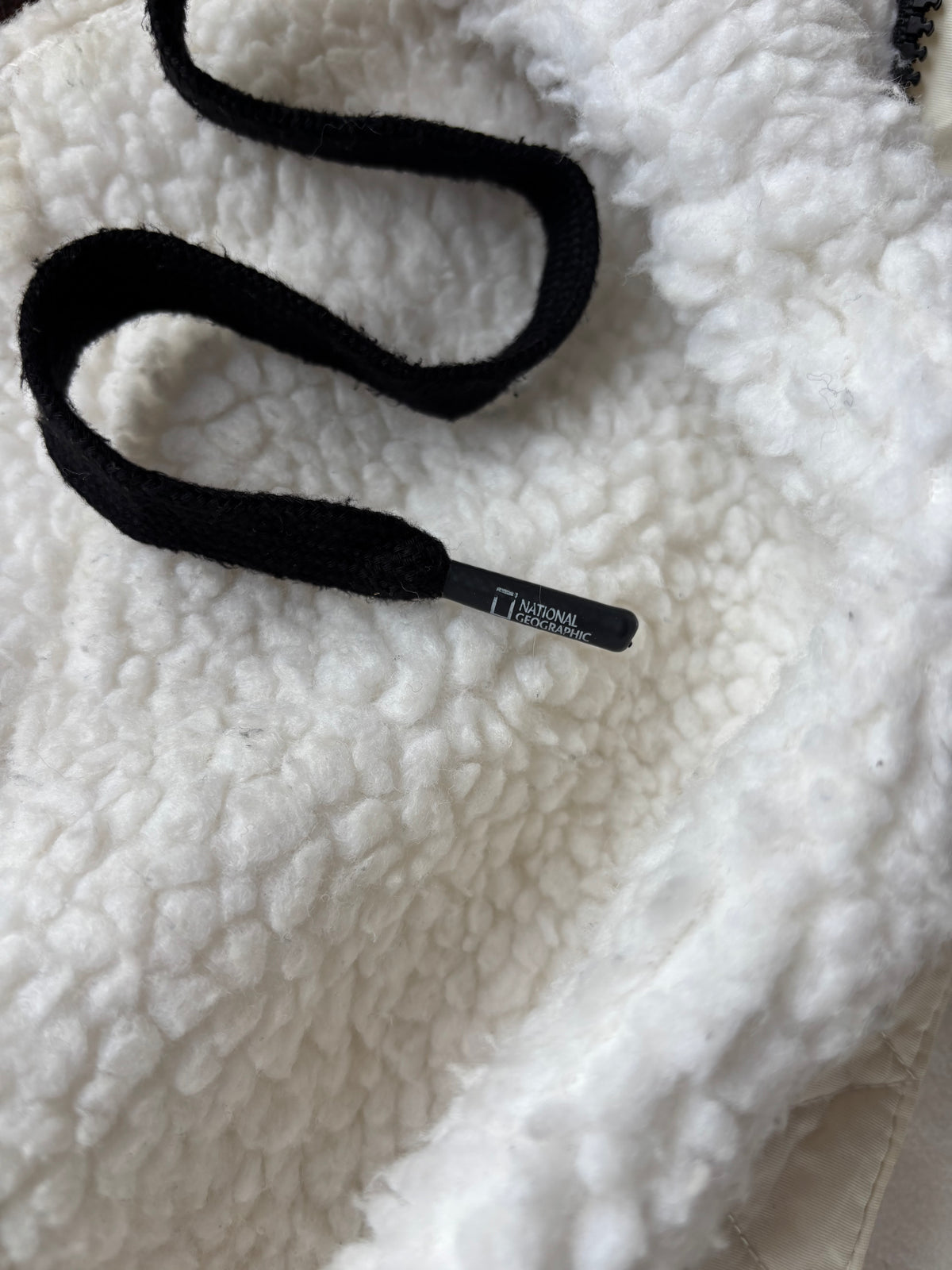 National Geographic sherpa fleece hoodie (S)