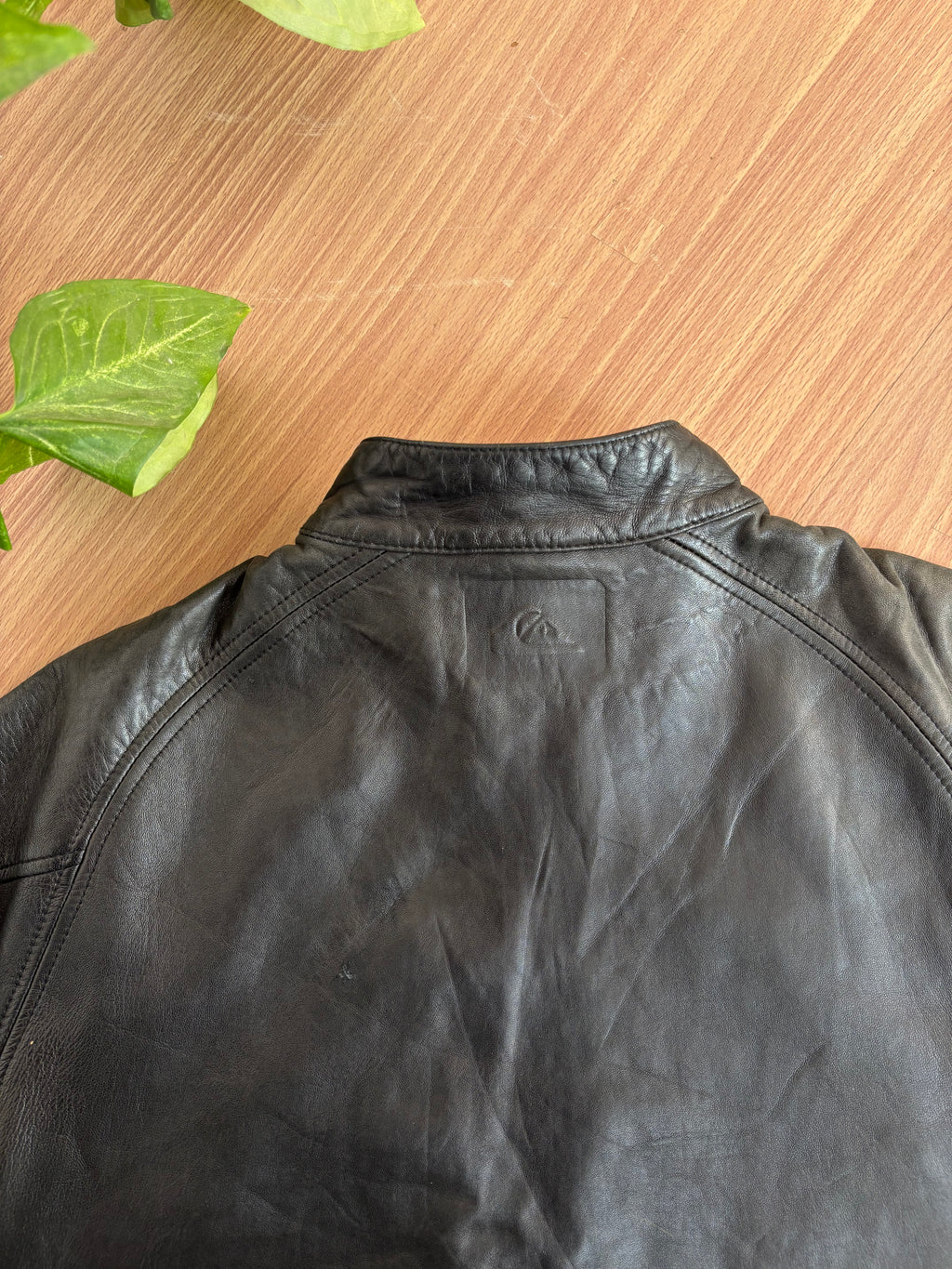 Quiksilver "Silver Edition" Leather Moto Jacket