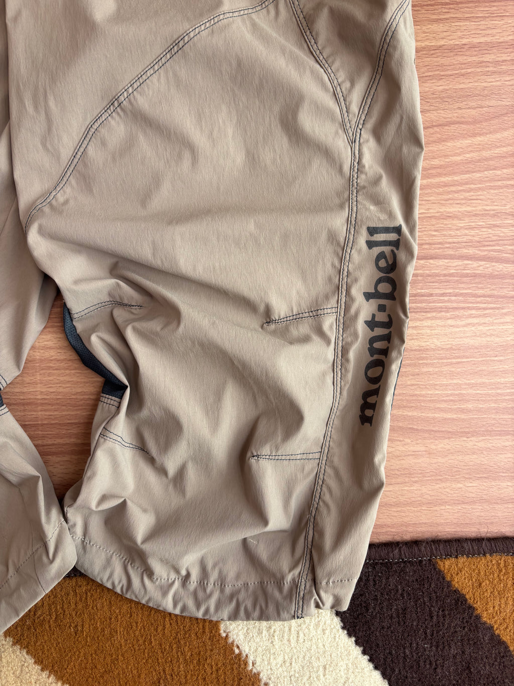 Montbell tan 3/4 climbing/trekking pants