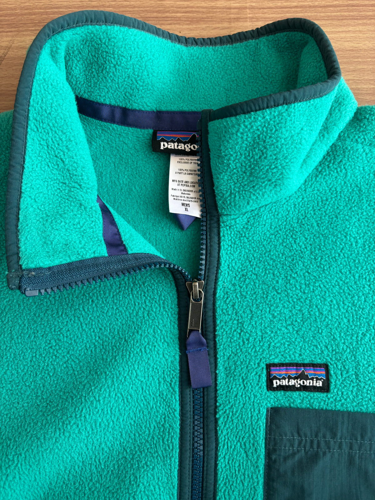 Patagonia turquoise Fleece vest (L-XL)