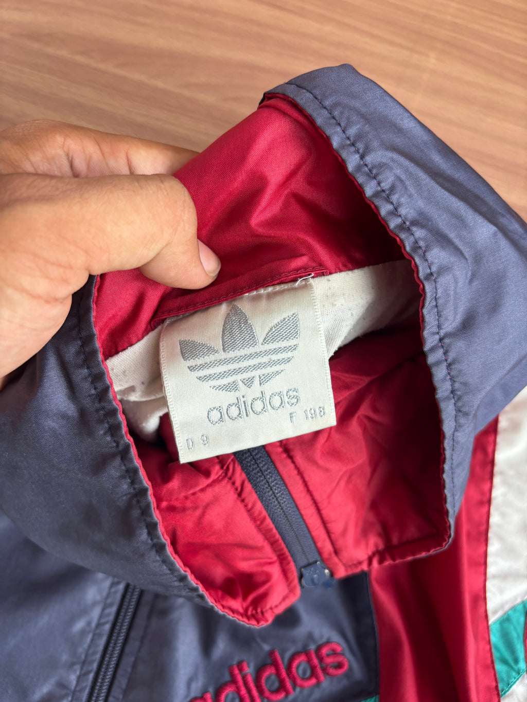 Vintage 1992 Adidas Geometric Colorblock jacket