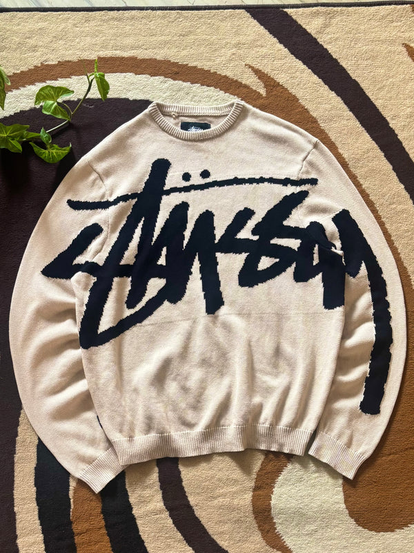 Stussy knit sweater (L)