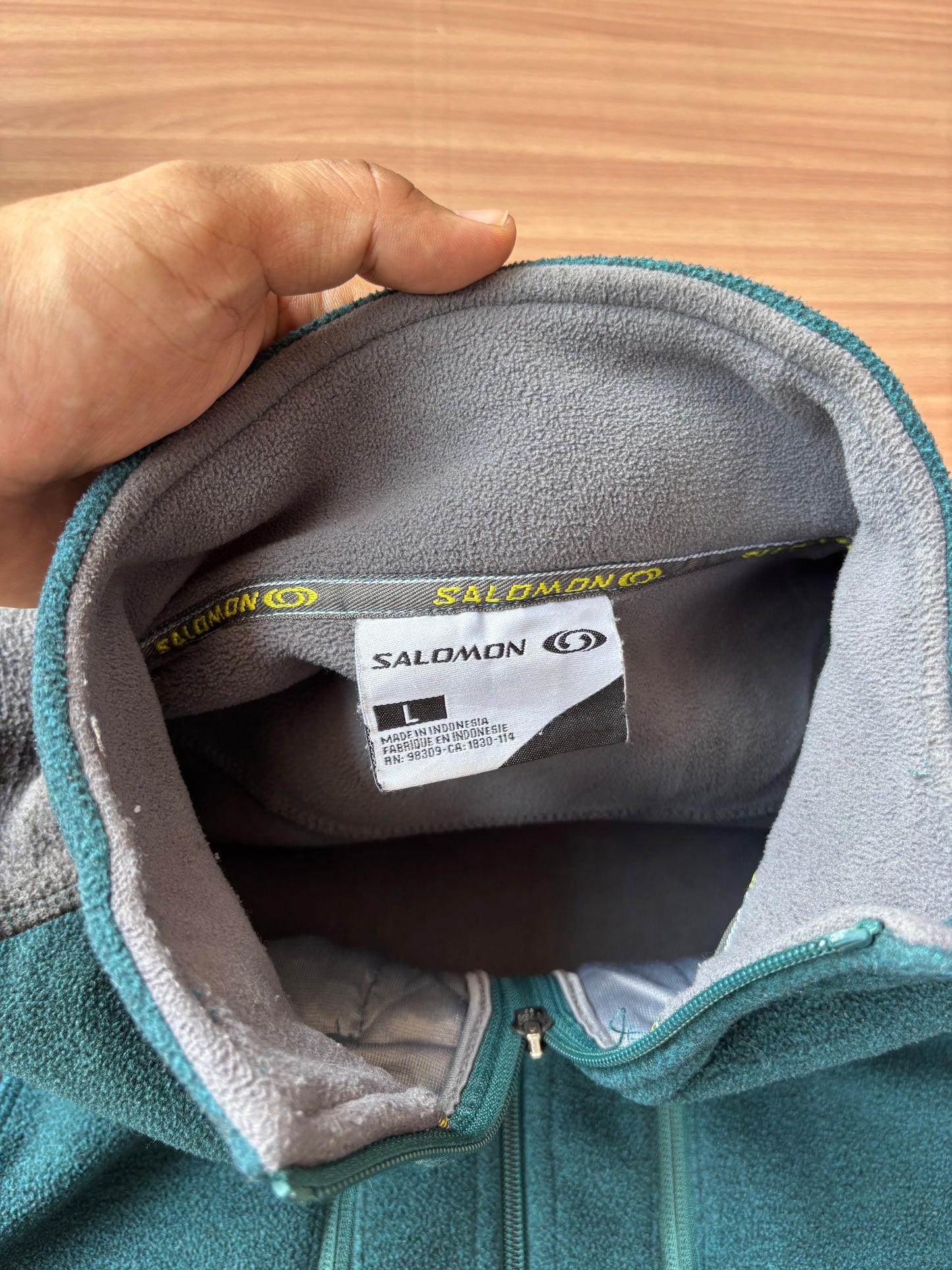 Retro Salomon colorblock Heavy fleece