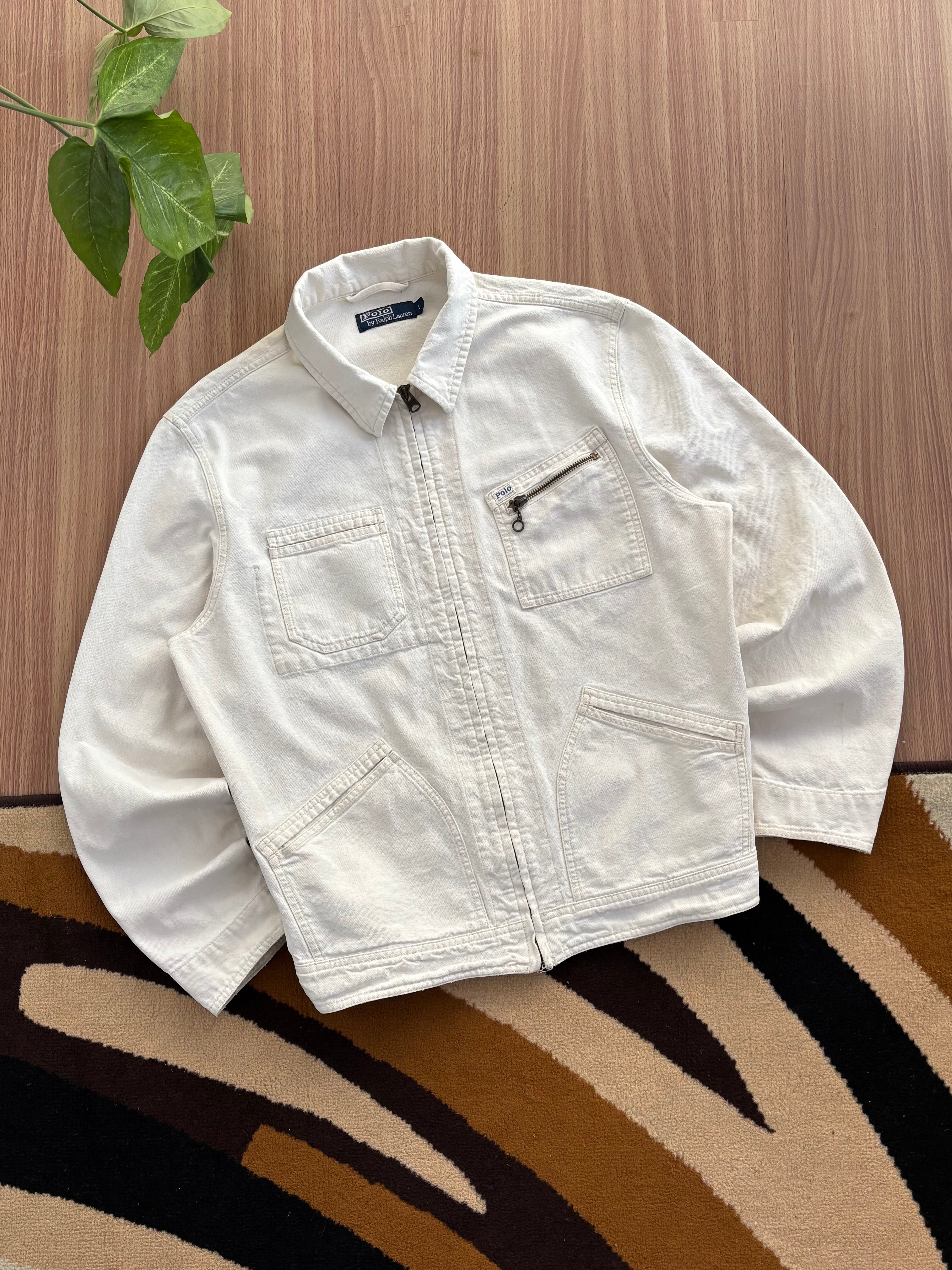 Vintage 90s Polo Ralph Lauren Canvas Utility Jacket