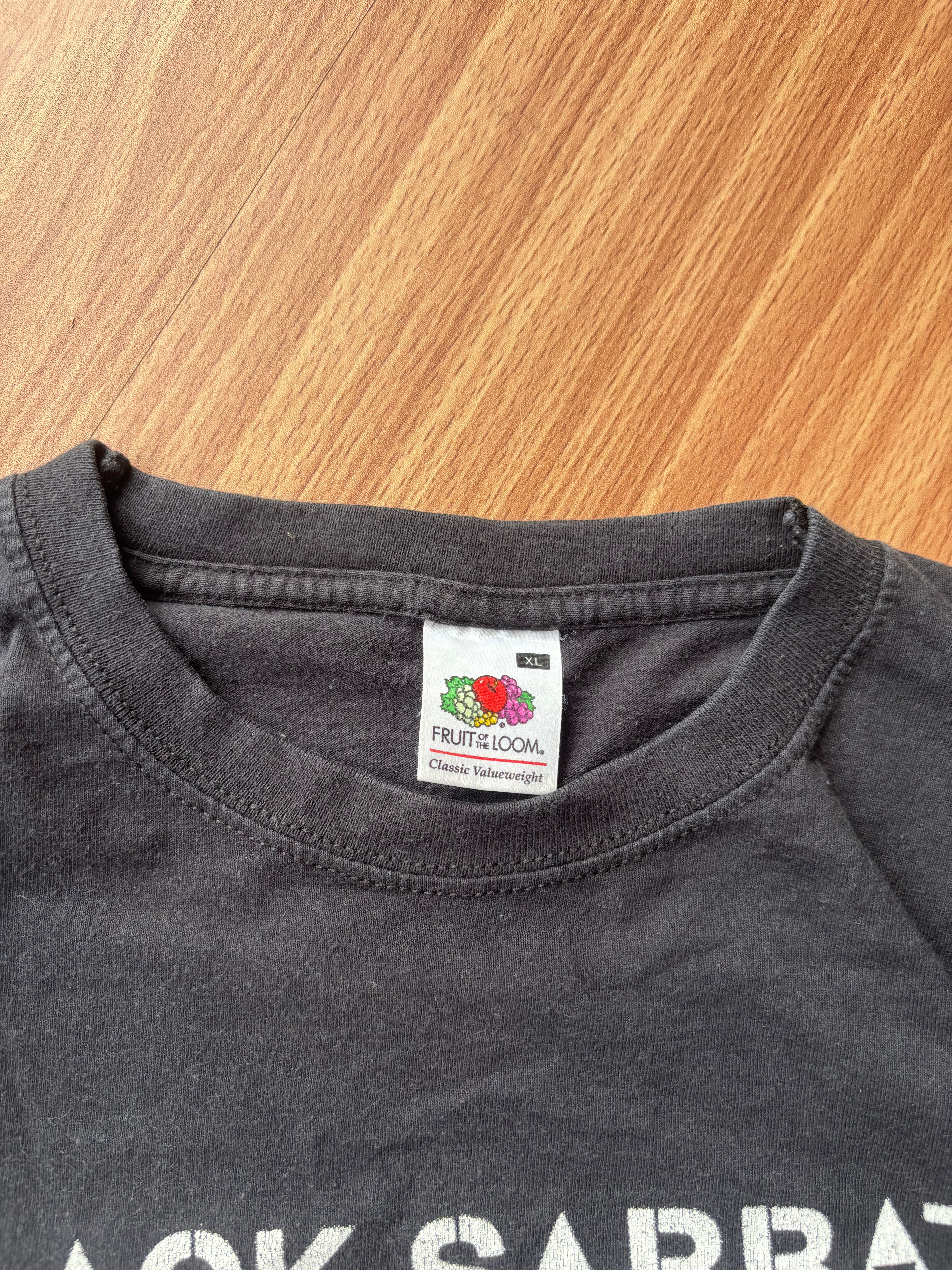 Black Sabbath og 2013/2014 world tour merch tee