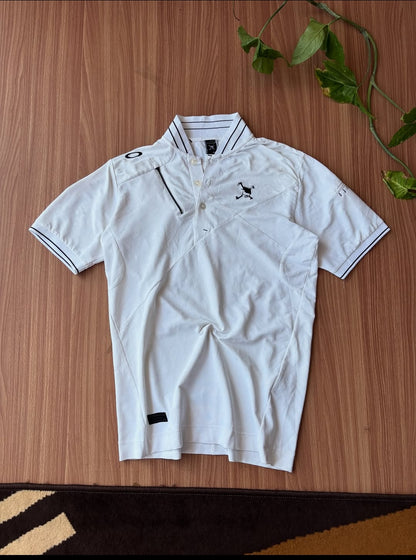 Oakley skull logo polo tee